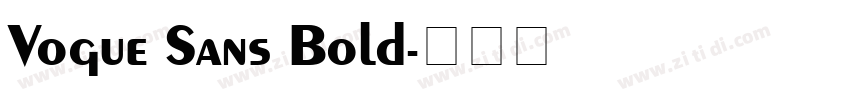 Vogue Sans Bold字体转换